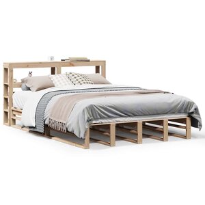 vidaXL Cadre de lit sans matelas 140x190 cm bois de pin massif