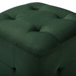 vidaXL 2 Pièces Tables de chevet Vert 30x30x30 cm Tissu velours