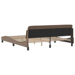vidaXL Cadre de lit sans matelas cappuccino 180x200 cm similicuir
