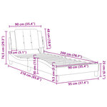 vidaXL Cadre de lit sans matelas gris 90x200 cm similicuir
