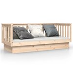 vidaXL Lit de jour 75x190 cm Bois de pin massif