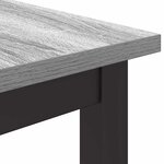 vidaXL table Gris Sonoma 100 x 50 x 76 5 cm Bois d'ingénierie et acier