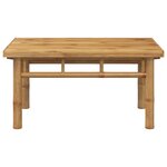 vidaXL Table basse 70x40x35 cm bambou