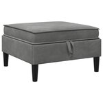 vidaXL Ensemble de meubles pour le salon 4 pc Gris foncé Velours