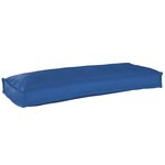 vidaXL Set de coussins de palette 2 Pièces Bleu royal 100 x 40 x 8 cm