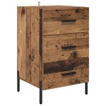 vidaXL Cabinet de chevet Bois ancien 40 x 40 x 66 cm Bois d'ingénierie