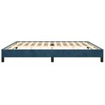 vidaXL Cadre de lit sans matelas bleu foncé 200x200 cm velours