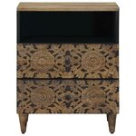vidaXL Armoire de lit Marron 50 x 33 x 60 cm Bois de mangue massif