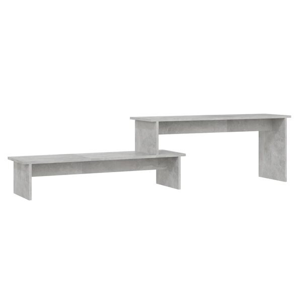 vidaXL Meuble TV Gris béton 180x30x43 cm Aggloméré