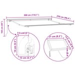 vidaXL Auvent rétractable manuel avec LED beige 300x250 cm