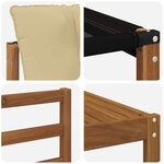 vidaXL Ensemble de canapés d'extérieur 11 Pièces Naturel et Beige