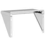 vidaXL Étagère murale 50x30x31 cm argenté acier inoxydable