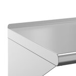 vidaXL Étagère murale 100x30x31 cm argenté acier inoxydable