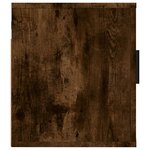 vidaXL Meuble TV mural Chêne fumé 40x34 5x40 cm