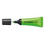 Surligneur NEON Tendance Pointe Biseautée 2- 5 mm vert x 10 STABILO