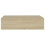 vidaXL Étagère à tiroir murale chêne 40x23 5x10 cm MDF