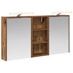 vidaXL Ensemble de Meubles de Salle de Bain 3 Pièces 116 x 16 x 62 5 cm