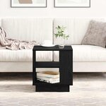 vidaXL Table basse Chêne noir 40 x 40 x 43 cm Bois d'ingénierie