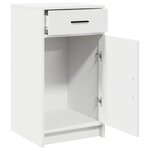 vidaXL Buffet avec tiroir Blanc 40 x 40.5 x 75 cm Bois d'ingénierie