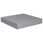 vidaXL Étagères murales flottantes 4 Pièces gris 23x23 5x3 8 cm MDF
