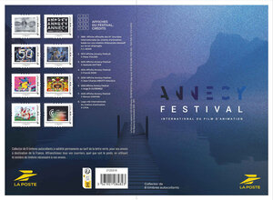 Collector 8 timbres - Annecy - Festival International du film d'animation - Lettre Verte