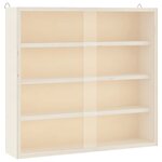 vidaXL Vitrine de collection en bois avec portes 40x8 5x37cm