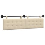 vidaXL Tête de lit suspendue Tissu