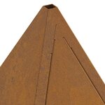 vidaXL Braise Marron 50 x 50 x 51 cm Acier résistant aux intempéries