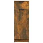 vidaXL Armoire de bain Chêne fumé 32x34x90 cm Bois d'ingénierie
