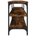 vidaXL Meuble TV chêne fumé 160x30x50 cm bois d'ingénierie