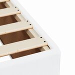vidaXL Cadre de lit Blanc 90x200 cm Similicuir