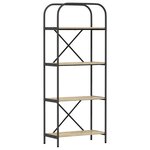 vidaXL Étagère Chêne Sonoma 60 x 30 x 146 cm Bois d'ingénierie