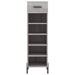 vidaXL Meuble à chaussures sonoma gris 30x35x105 cm bois d'ingénierie