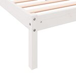 vidaXL Cadre de lit extra long sans matelas 140x220 cm bois massif pin