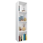 vidaXL Bibliothèque/Meuble TV Blanc 36x30x143 cm Bois d'ingénierie