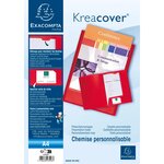 Chemise De Présentation Polypropylène Souple Krea Cover - A4 - Rouge - X 30 - Exacompta