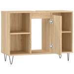 vidaXL Armoire salle de bain chêne sonoma 80x33x60cm bois d'ingénierie
