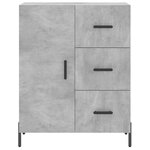 vidaXL Buffet haut Gris béton 69 5x34x180 cm Bois d'ingénierie