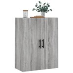 vidaXL Armoire murale sonoma gris 69 5x34x90 cm