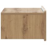 vidaXL Cabinet de chevet mural 2 pc Chêne artisanal 49 x 34 5 x 24 cm