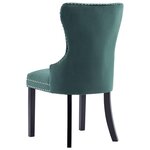 vidaXL Chaises à manger lot de 2 vert foncé velours