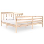 vidaXL Cadre de lit Bois massif 200x200 cm