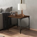 vidaXL Tables d'appoint 2 Pièces Chêne marron 40x40x35 cm Bois ingénierie