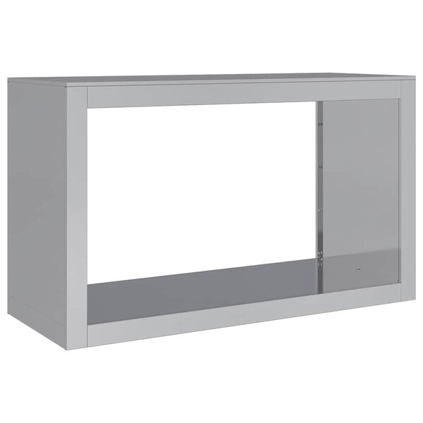 vidaXL Portant de bois de chauffage 100x40x60 cm acier galvanisé