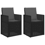 vidaXL Chaises de jardin salle à manger 2 Pièces Anthracite PP