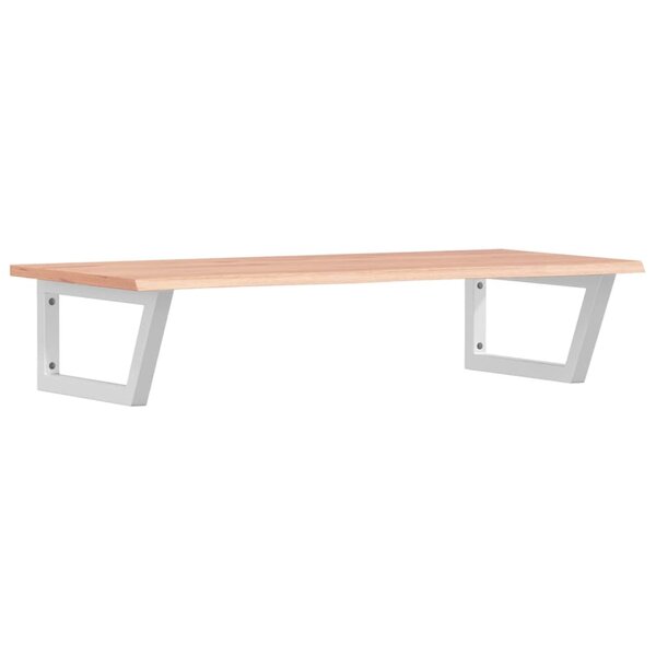 vidaXL Étagère de vasque murale acier et bois de chêne massif