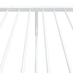 vidaXL Cadre de lit métal sans matelas avec pied de lit blanc 75x190cm