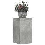 vidaXL Supports pour plantes 2 Pièces gris béton bois d'ingénierie