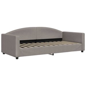 vidaXL Lit de repos sans matelas taupe 90x200 cm tissu