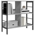 vidaXL Étagère Gris Sonoma 82 x 32 x 79 cm Bois d'ingénierie